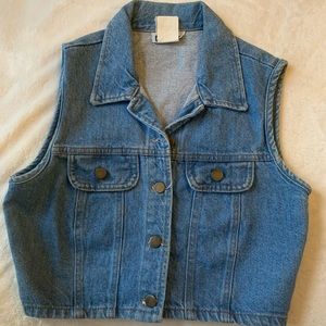 Vintage 90s denim vest